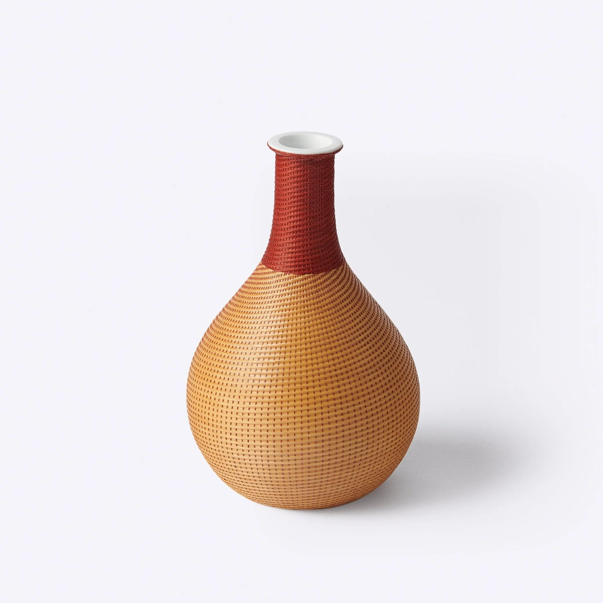 竹絲扣瓷花器— MINOSHIN